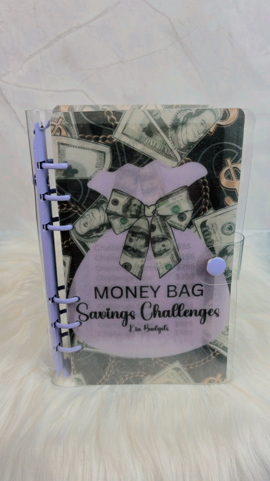 Purple Money Bag Savings Challenge Save $5050